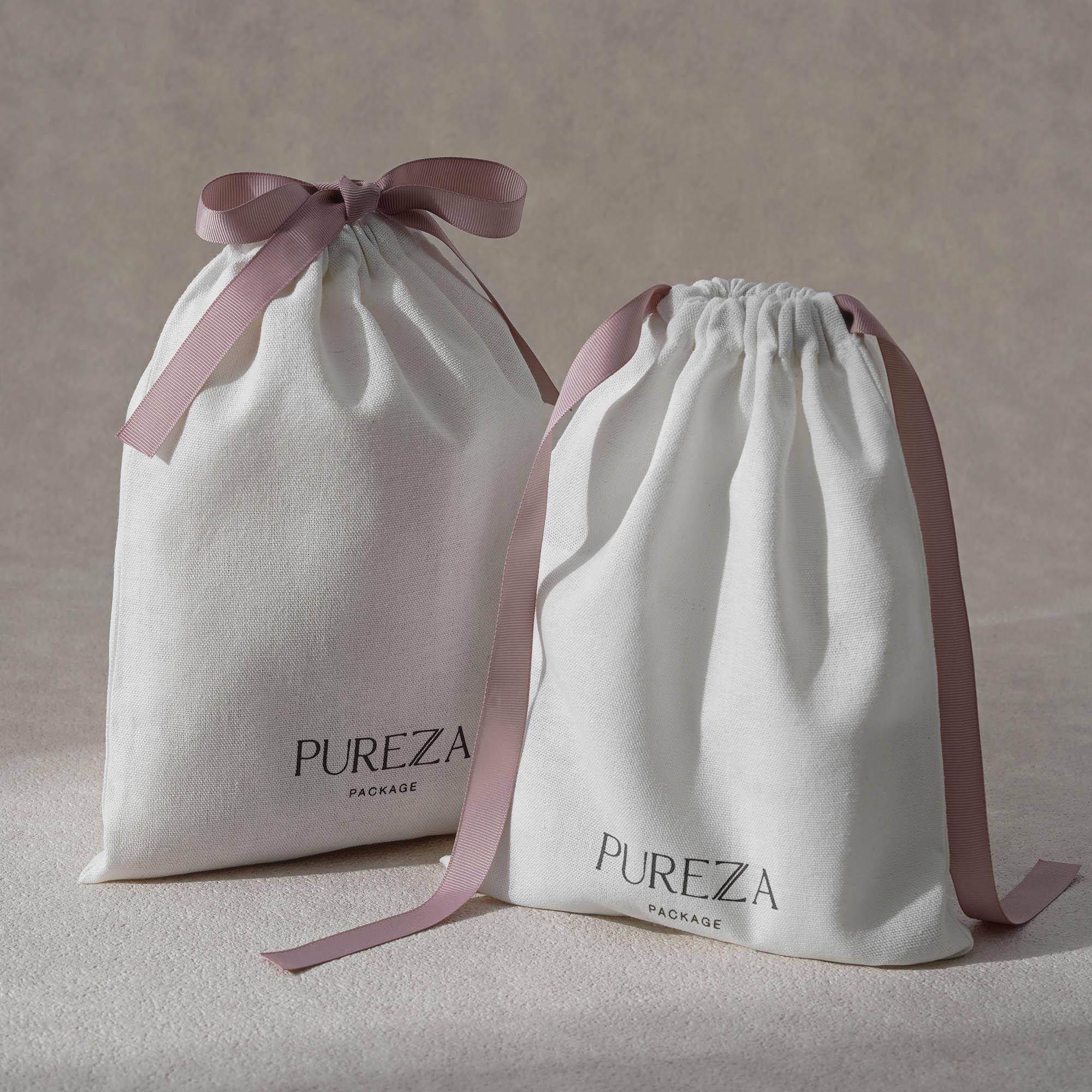 Luxury Skincare Packaging - Sacchetto in Cotone con Coulisse, Ecologico